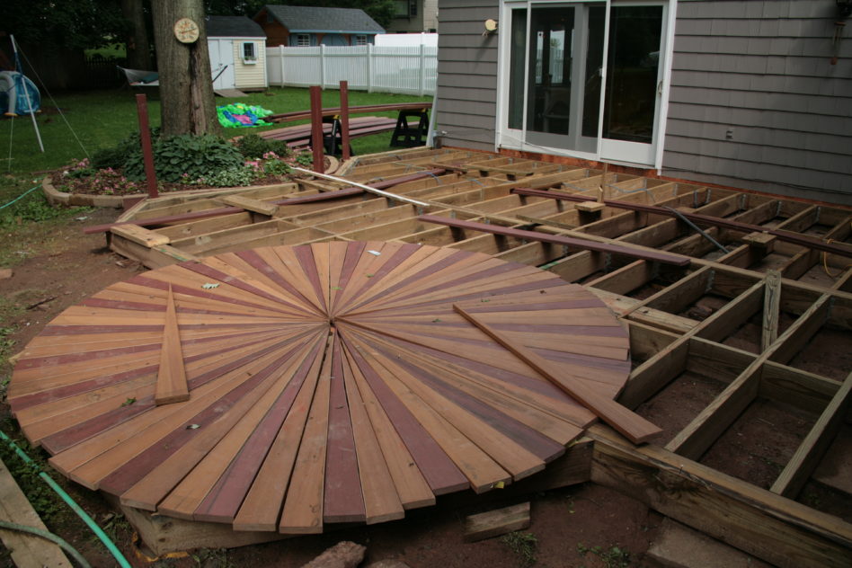 Sunburst decking layout | Decks R Us